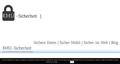 Desktop Screenshot of kmu-sicherheit.de