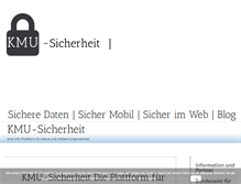 Tablet Screenshot of kmu-sicherheit.de
